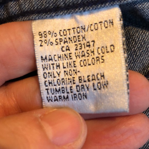 Talbots P2 denim peplum jean jacket - Picture 9 of 10